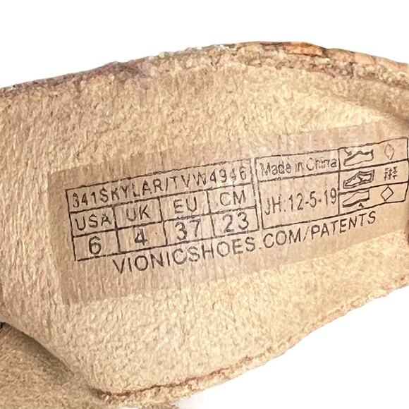 Vionic Womens Skylar Cork Slide Sandals Size 6 Adjustable Tan Gold TVW4946 - Picture 7 of 7